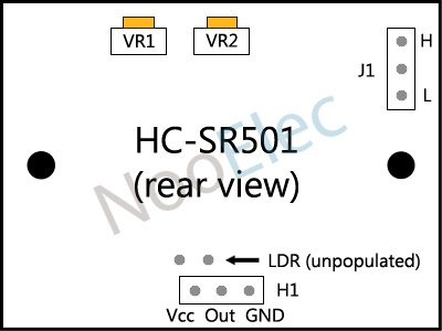 Motion sensor/detector Infrared PIR - HC-SR501